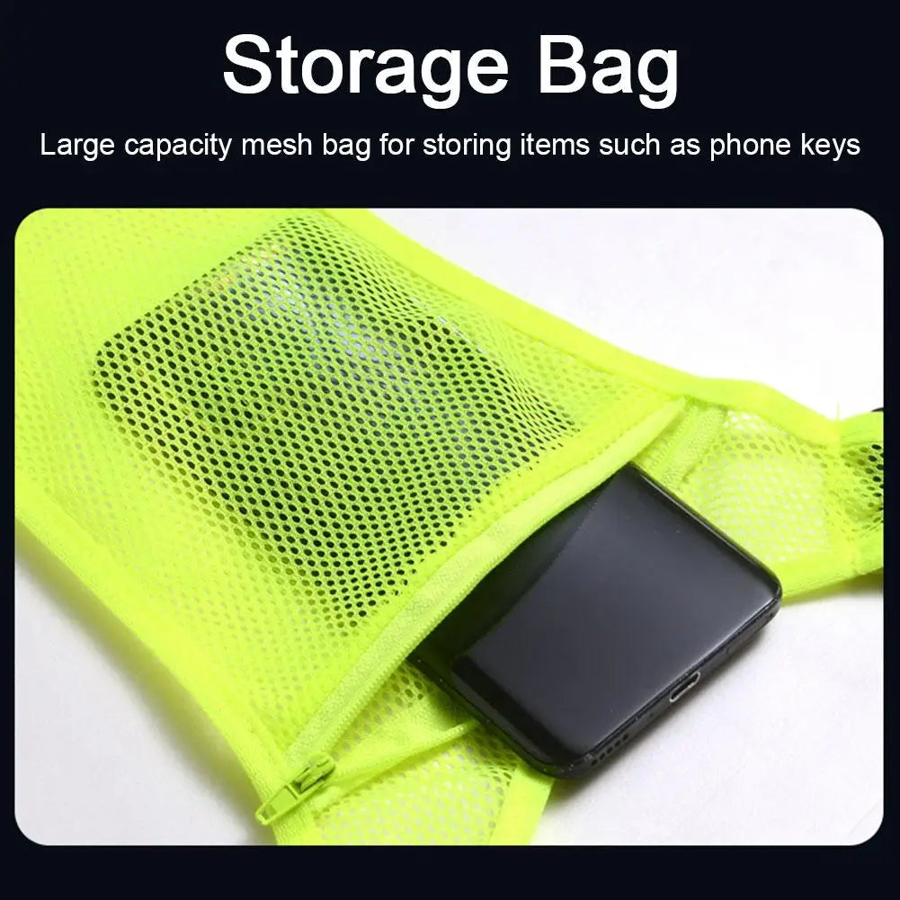 Outdoor Cycling Vests Safety Reflective Vest LED Running Light Adjustable Cycling Vest Night Warning Work Sports Vest