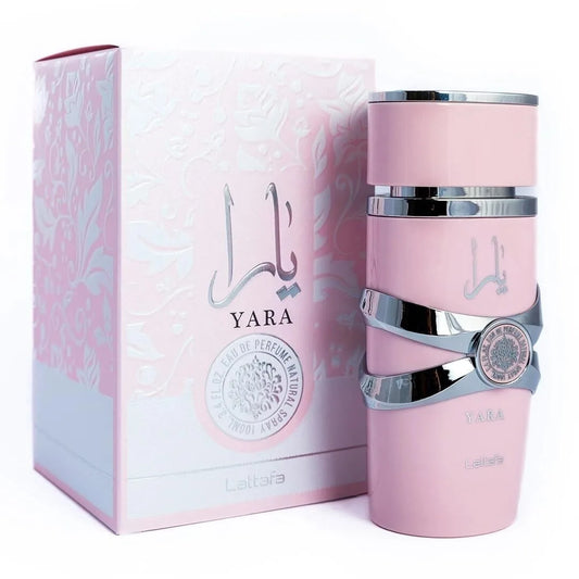Lattafa Yara Pink Edition For Women Eau de Perfume Spray, 3.40 Ounce / 100 ml Long-Lasting Floral Scent Best Valentine's Day Gif