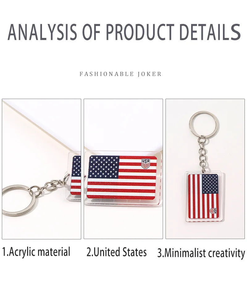 Creative Acrylic England brand Keychain Football World Cup Souvenir Acrylic Keychain Pendant