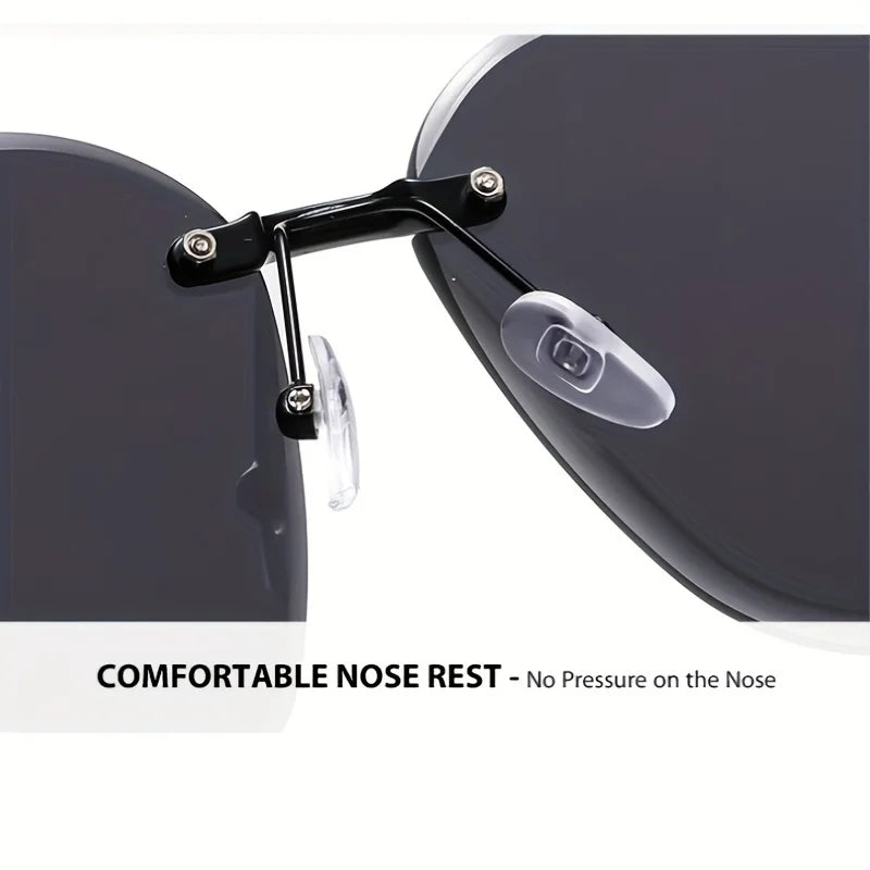 1pcs Fashionable new high-end women's sunglasses gradient color large frame UV resistant sunglasses to modify face shape