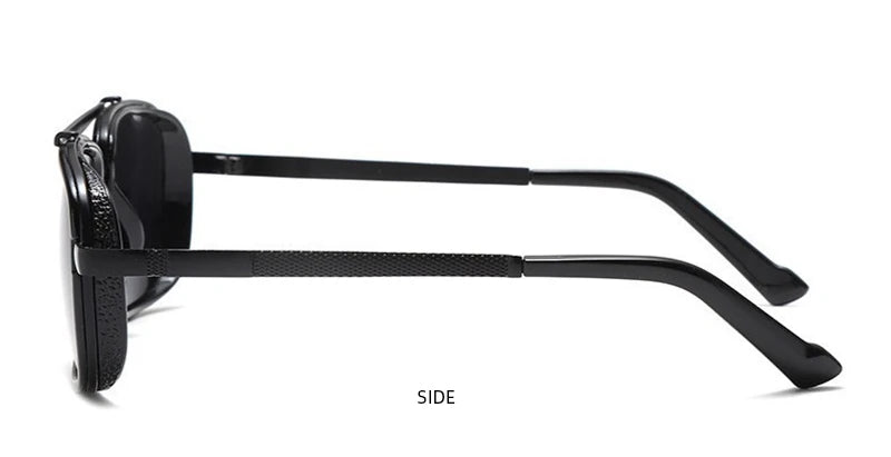 Luxury Rectangle Men's Sunglasses Retro Metal Steam Punk Sun Glasses Male Classic Outdoor Driving Shades Summer Glasses