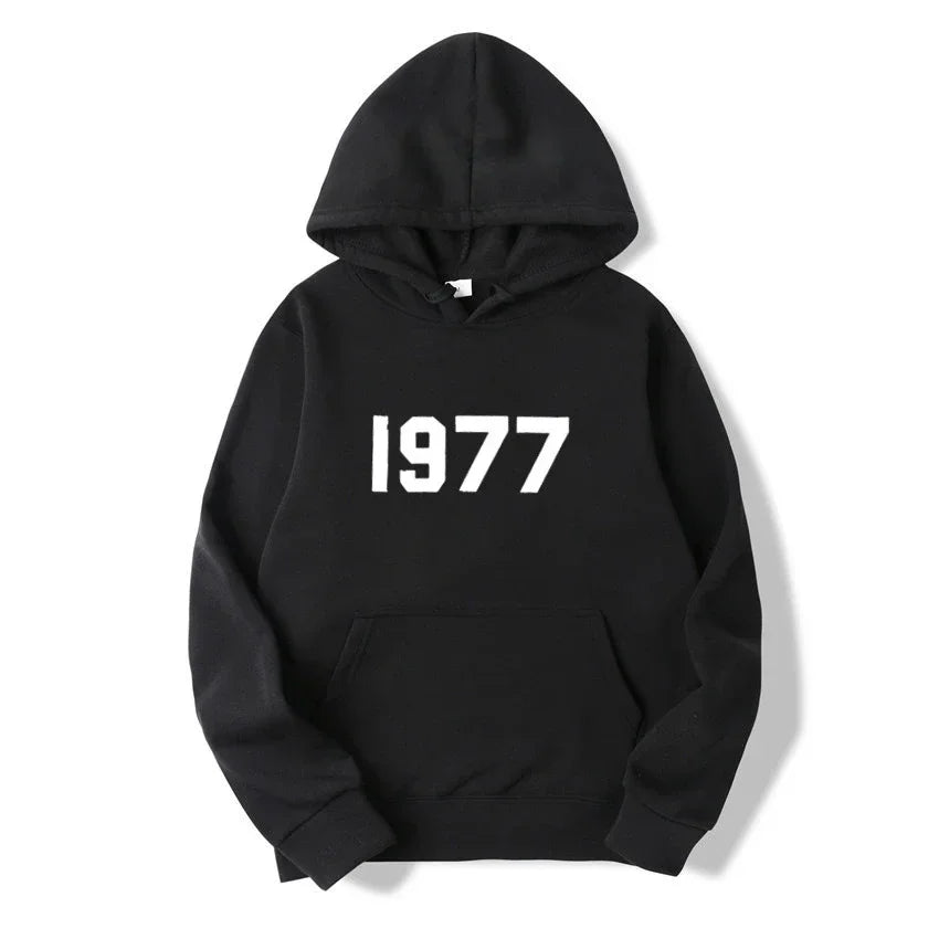 1977 New Fashion Men's and Women's Hoodies Hip Hop Street Brand High Quality Hot Selling Men's and Women's Sports Hoodies