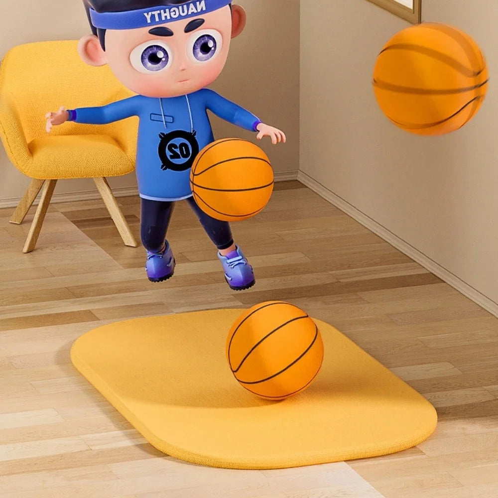 Foam Basketball Kids Silent Basketball Bouncing Mute Silent Ball Bounce Squeezable Mute Bouncing Basketball