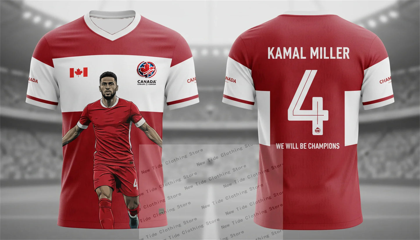 2026 World Cup Canada Football Soccer Jersey Men's Fan Version - We Will Be Champions - Support Your Team in Style