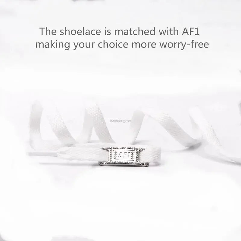 Original AF1 Shoelaces Combination White Flats Laces and Shoe Decoration Suit Sneaker Shoelace Air Force One Shoes Accessories