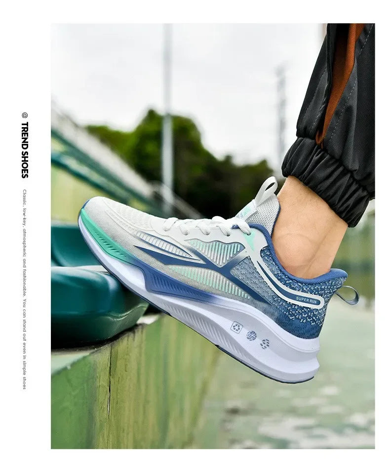 New Running Shoes Summer Tenis Masculino New Fitness Test Middle School Students Bounce Cushioning Sneakers Men's Shoes