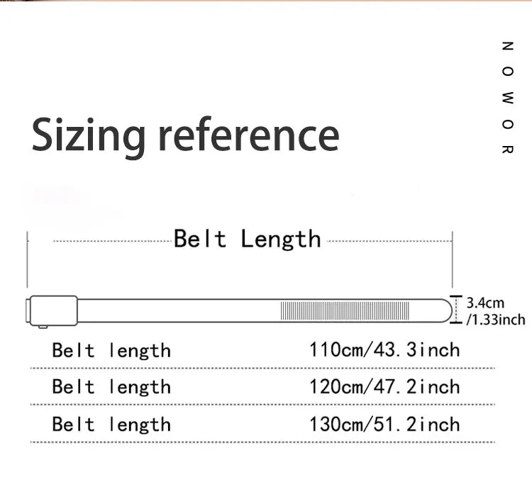 The new buckle toothless automatic buckle belt men's casual style business all-match waist belt personality youth trendy pants