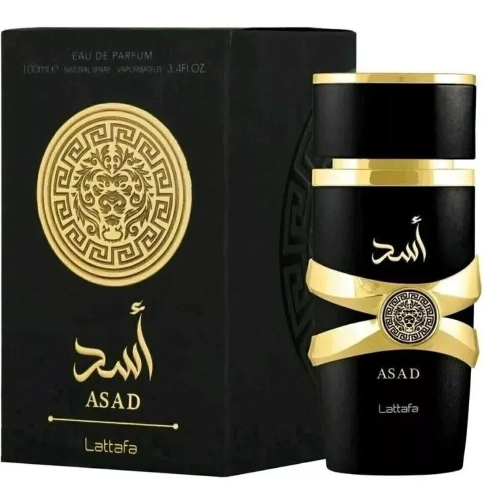 Lattafa Perfumes Black Edition Asad For Unisex Eau De Perfume Spray, 3.4 Ounce Long-Lasting Floral Scent Best Gift
