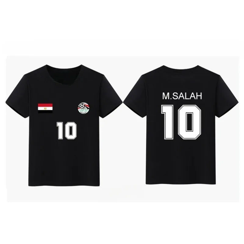 2026 The men's short-sleeved T-shirts, jerseys and fan uniforms of the Egyptian national football team for the World Cup
