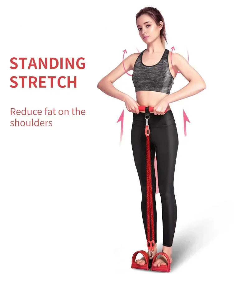 Fitness Pull Pedal Exercise At Home Fitness Exercise Resistance Band Sports Weight Loss Thin Belly Yoga Shaping Exerciser