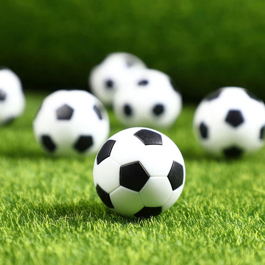 6/8/10-pack 32mm mini soccer balls for foosball tables, black pentagonal football machine accessories, small soccer balls