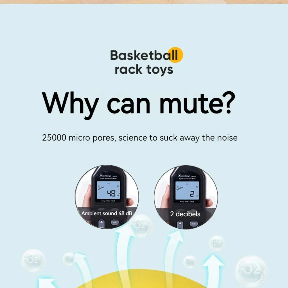 Foam Basketball Kids Silent Basketball Bouncing Mute Silent Ball Bounce Squeezable Mute Bouncing Basketball