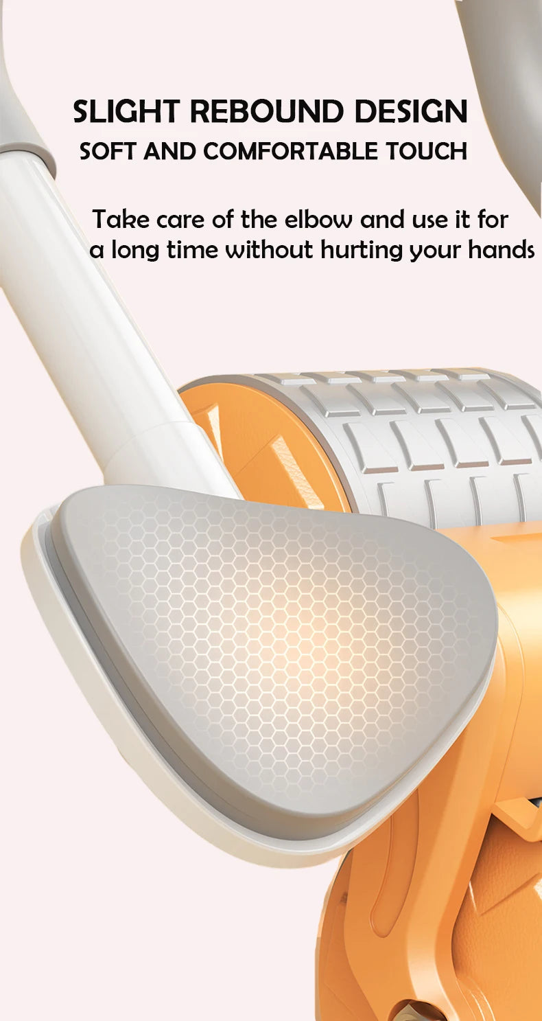 Elbow Support Automatic Rebound Abdominal Wheel Core Muscle Ab Trainer with Counter Display Fitness Exercise Roller Wheel