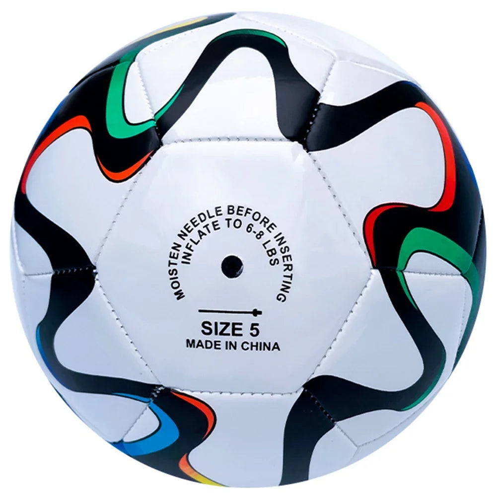 Professional Soccer Ball Size 4/5 Wear Resistant Machine-Stitched Football PU Sports Football Non Slip for Indoor Outdoor Play