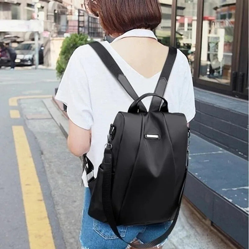 New women's casual multifunctional backpack solid color women's backpack fashionable detachable portable shoulder strap