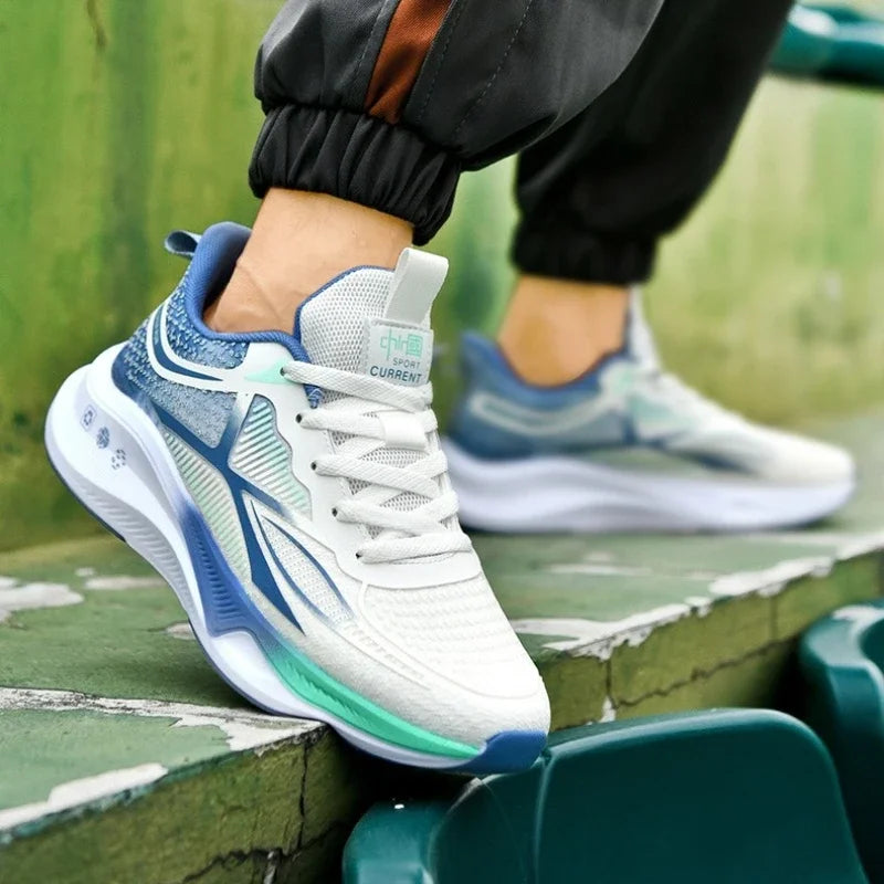 New Running Shoes Summer Tenis Masculino New Fitness Test Middle School Students Bounce Cushioning Sneakers Men's Shoes