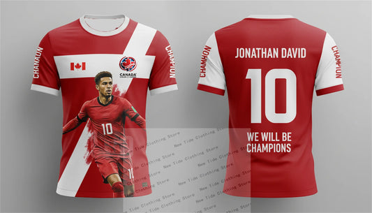 2026 World Cup Canada Football Soccer Jersey Men's Fan Version - We Will Be Champions - Support Your Team in Style