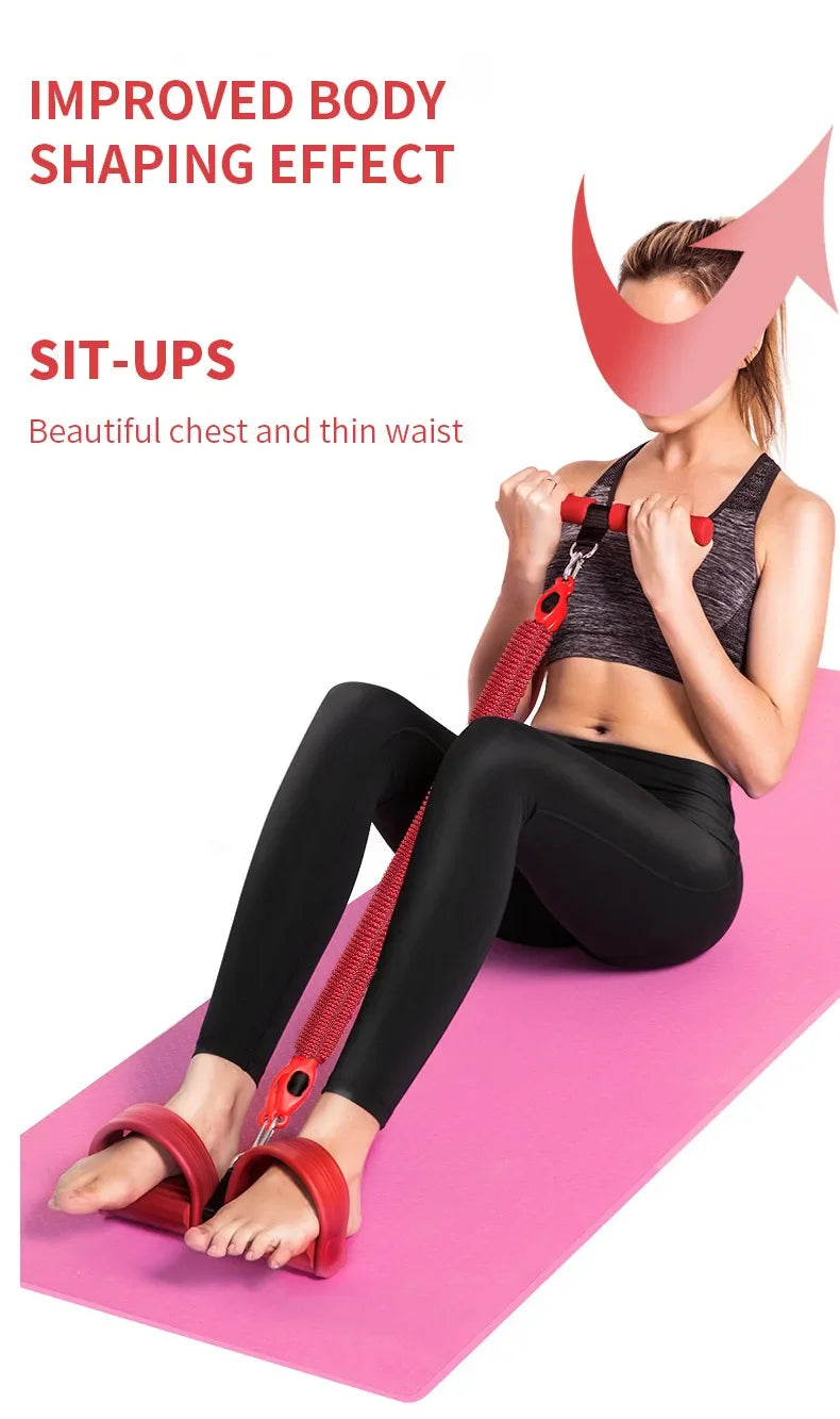 Fitness Pull Pedal Exercise At Home Fitness Exercise Resistance Band Sports Weight Loss Thin Belly Yoga Shaping Exerciser