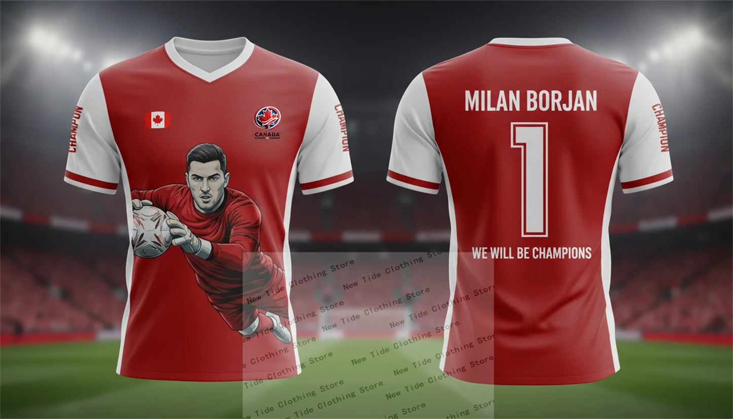 2026 World Cup Canada Football Soccer Jersey Men's Fan Version - We Will Be Champions - Support Your Team in Style