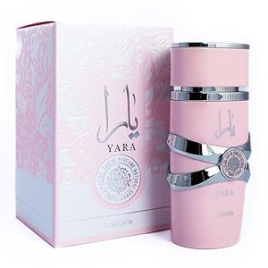 Lattafa Yara Pink Edition For Women Eau de Perfume Spray, 3.40 Ounce / 100 ml Long-Lasting Floral Scent Best Valentine's Day Gif
